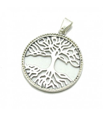 PE001214 Sterling silver pendant Tree of life Solid 925 Charm EMPRESS